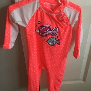 Coolibar full coverage rashguard swimsuit 6-12 mo